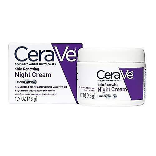 Cerave Skin Renewing Night Cream 1.7 Ounce Niacinamide, Peptide Complex And Hyaluronic Acid on Productcaster.