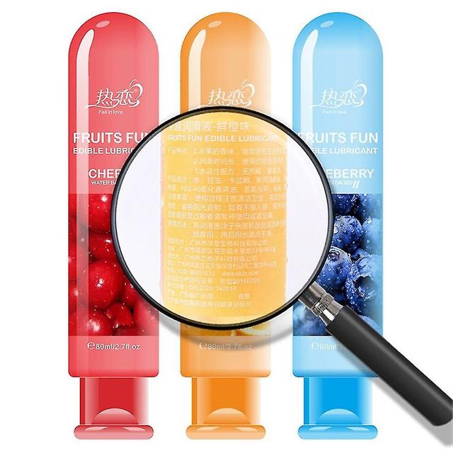 Pusili Fruit Flavor Adult Lubricant Gel Lube Edible Oral Sex Sexual Massage blueberry on Productcaster.