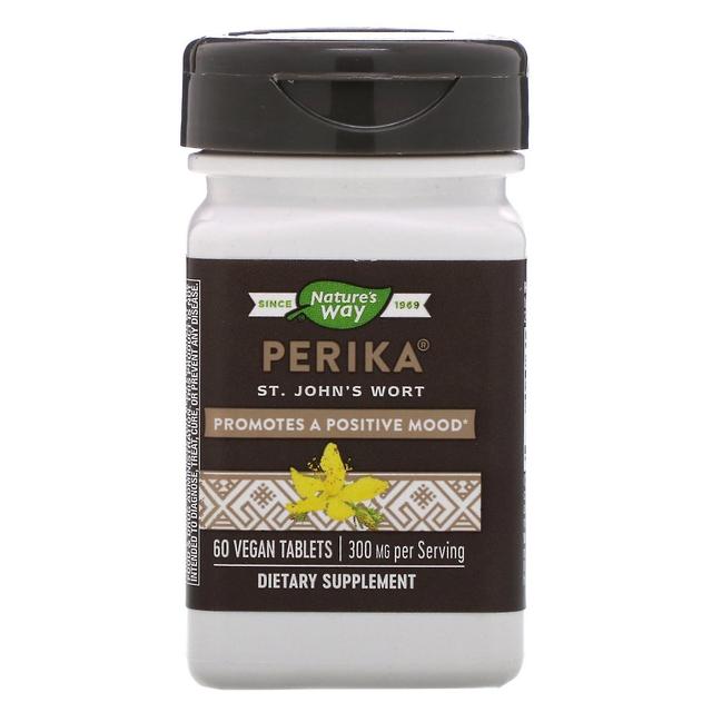 Nature's Way, Perika, Erva de São João, 300 mg, 60 comprimidos veganos on Productcaster.