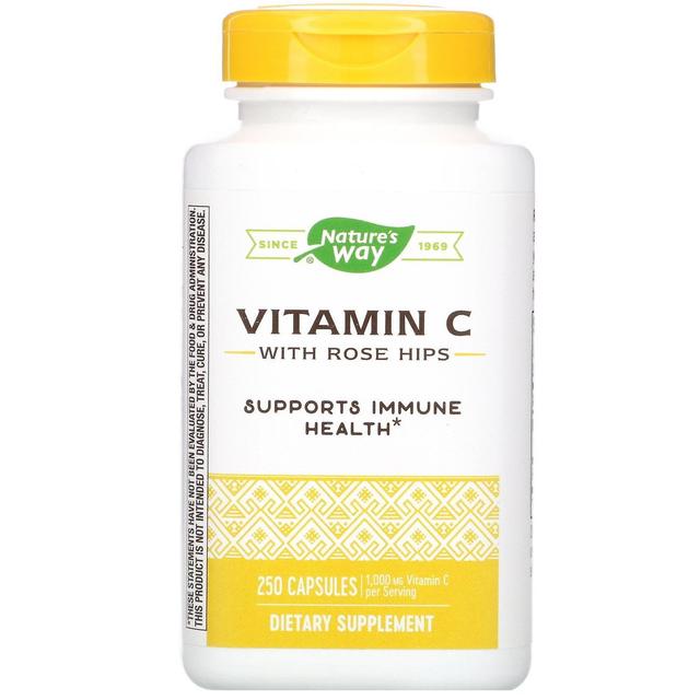 Nature's Way, Vitamin C with Rose Hips, 1,000 mg, 250 Capsules on Productcaster.