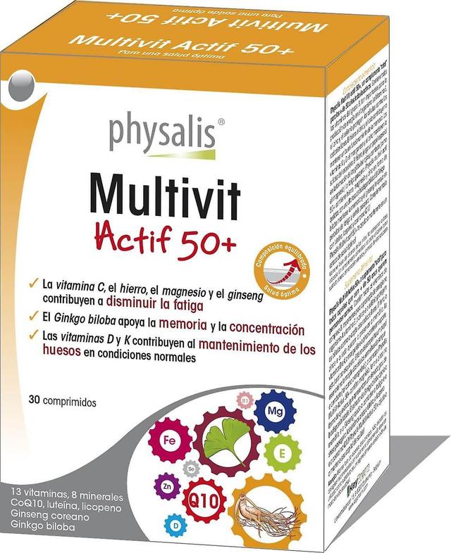 Physalis Multivit Actif 50 30 Tablets on Productcaster.