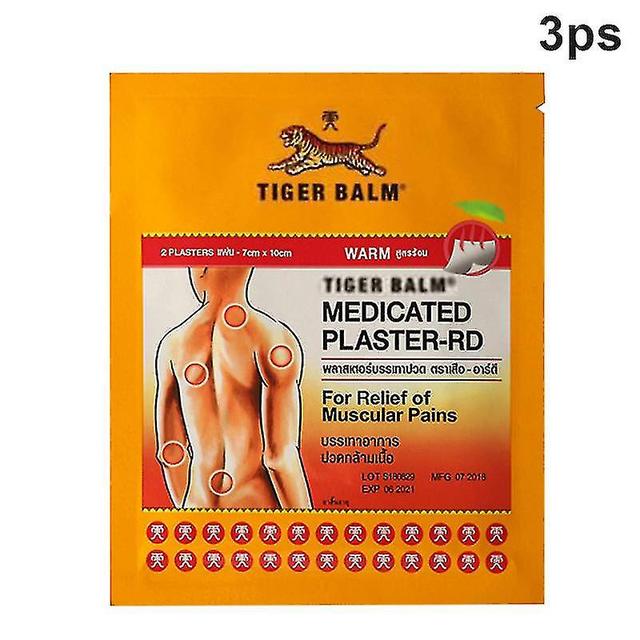 Cloud Xiang Tiger Balm Plaster Relief Pain For Women Men Effective Warm Or Cool High Quality Red 3ps Large on Productcaster.