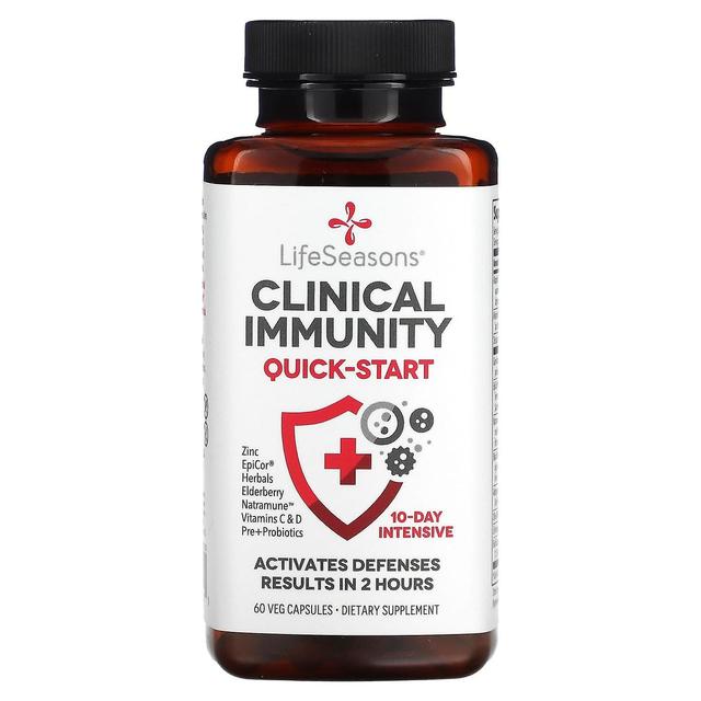 LifeSeasons, Clinical Immunity, Quick-Start, 60 Veg Capsules on Productcaster.