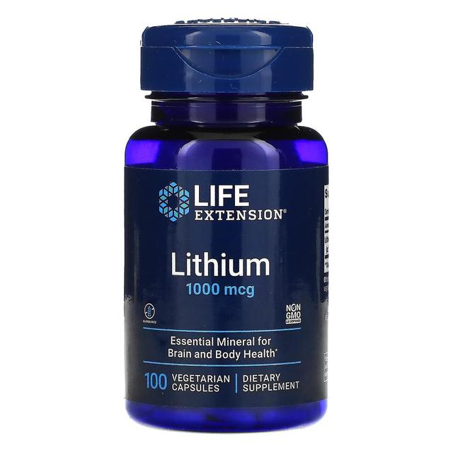 Life Extension, Lithium, 1,000 mcg, 100 Vegetarian Capsules on Productcaster.