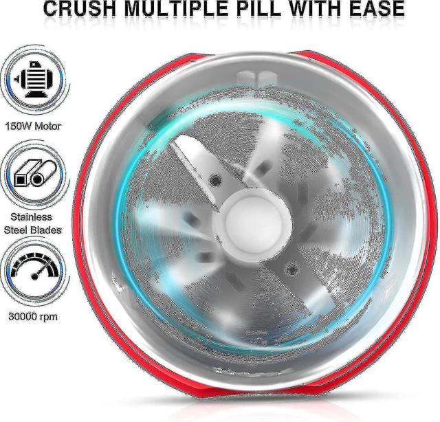 Tuno Elektrische Pill Crusher Grinder - Malen en verpulveren kleine en grote medicatie en vitaminetabletten tot fijn poeder - Elektronische vergrui... on Productcaster.