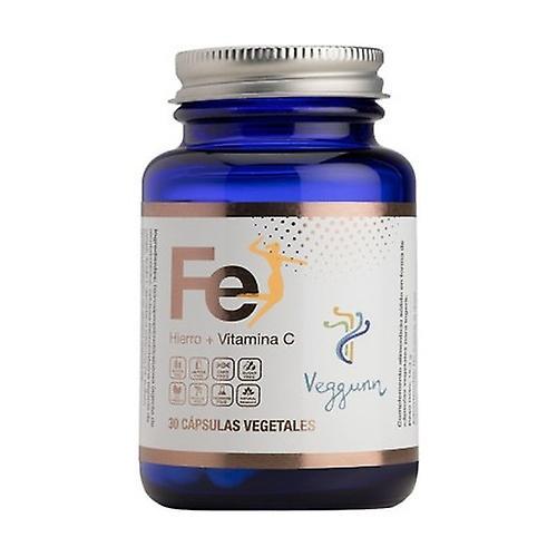 Veggunn Iron + vitamin C 30 capsules on Productcaster.