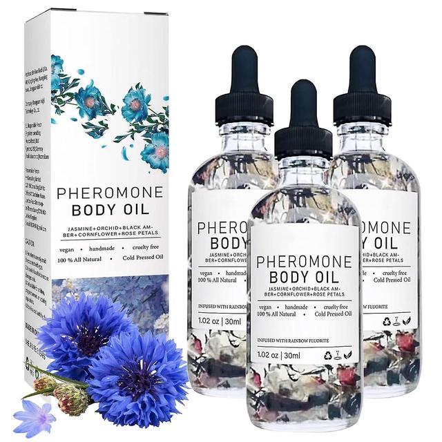 Haobuy Feromone Body Olje, Body Olje, Pheromone Body Oil Parfyme For kvinner, Phero Parfyme For kvinner å tiltrekke menns parfyme Jasmine Orchid 3pcs on Productcaster.