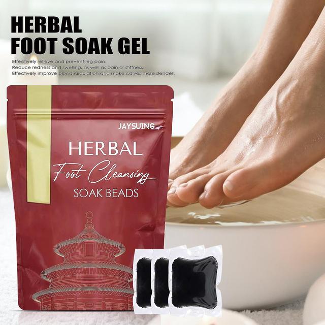 Shihaodian Jaysuing Herbal Foot Soak Gel Beads Repel Cold And Dampness Foot Care Nourish And Drain Dampness Relieve Fatigue on Productcaster.