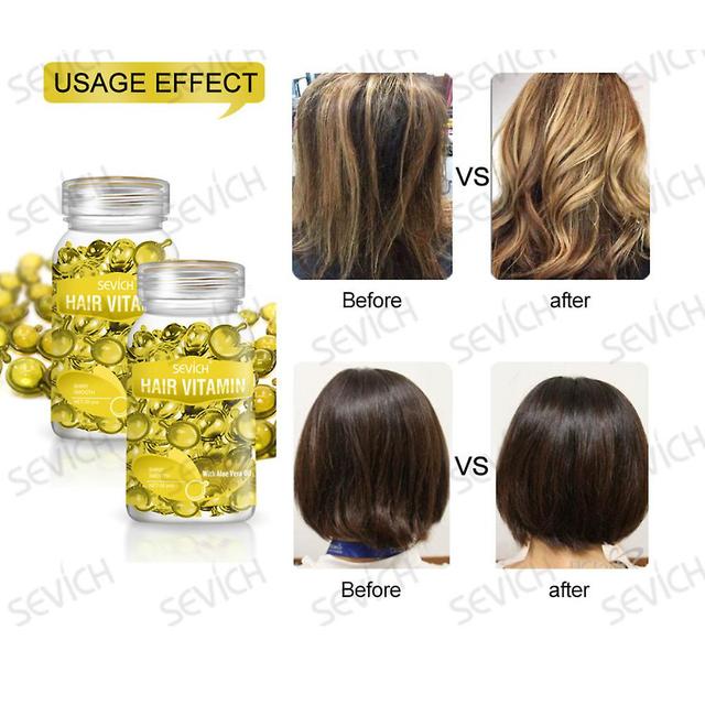 Vitamin Capsules Vitamin Castor Oil Capsules for hair growth yellow on Productcaster.