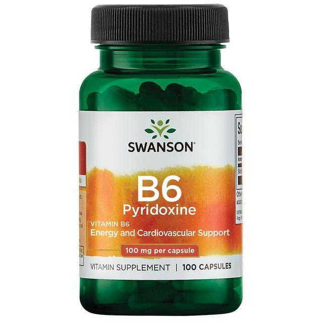 Swanson Vitamin B6 Pyridoxine 100mg 100 Capsules on Productcaster.