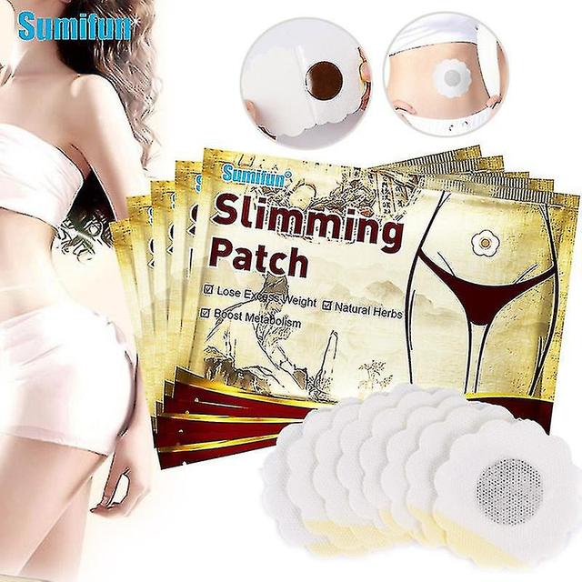 40pcs Herbal Slimming Patch Belly Navel Stickers Fat Burning Thigh Arm Cellulite Removal Lose Weight Body Care Plaster on Productcaster.