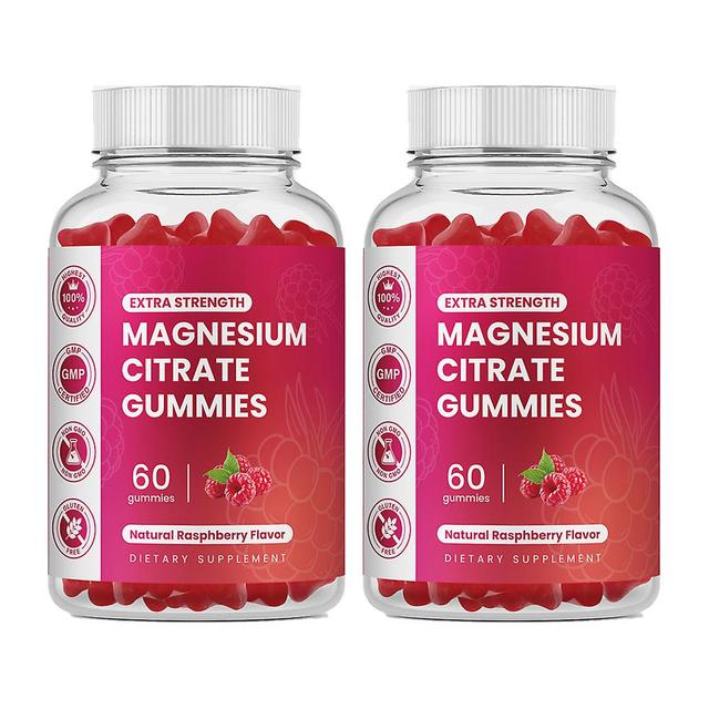 2er-Pack extra starke Magnesiumgummis 255 mg (elementares Magnesium) pro Portion - 60 vegane Gummibärchen - fördert gesunde Entspannung, Muskeln, K... on Productcaster.