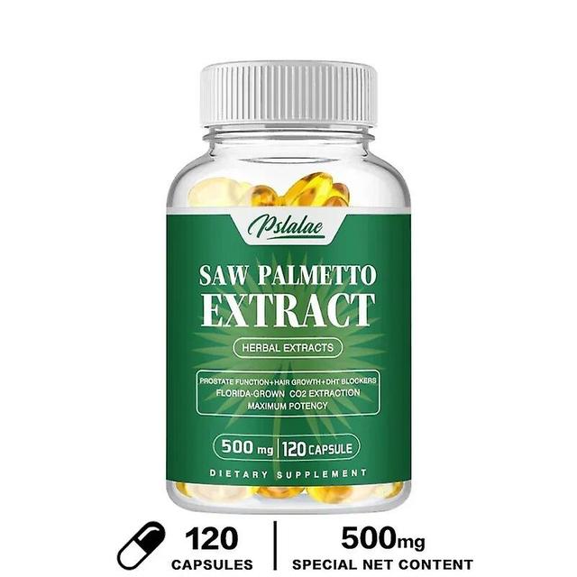 Visgaler Saw Palmetto Supplement Capsules Promote Prostate Health, Relieve Urinary Problems, Support Hair Growth 120 Capsules on Productcaster.