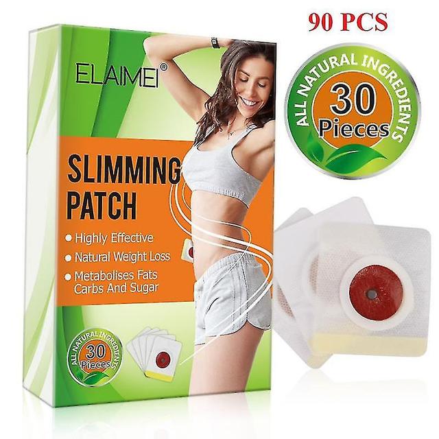 60/90 Pcs Slimming Navel Sticker Weight Lose Products Slim Patches Burning Fat Patches -GSL 90pcs B on Productcaster.