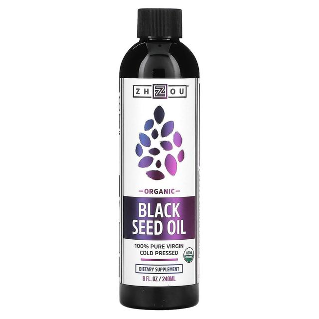 Zhou Nutrition, Olio di semi neri biologico, spremuto a freddo, 8 fl oz (240 ml) on Productcaster.