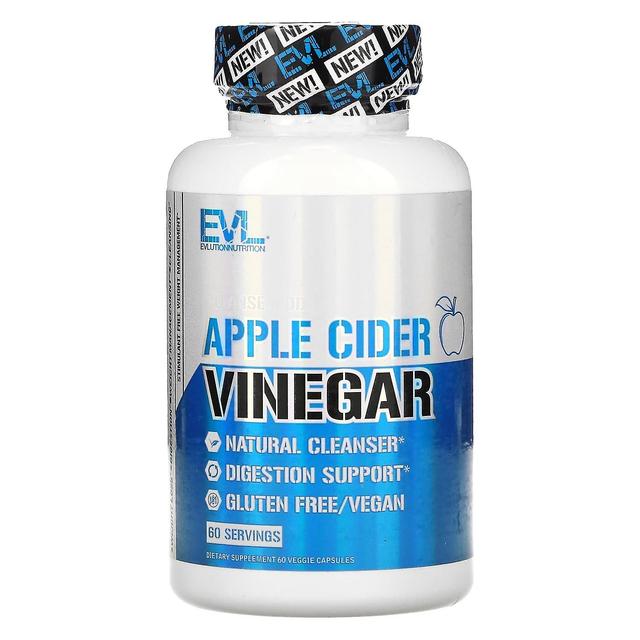 EVLution Nutrition, Apple Cider Vinegar, 60 Veggie Capsules on Productcaster.