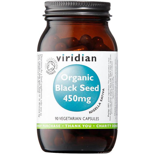 Viridian organic black seed 450mg 90's on Productcaster.