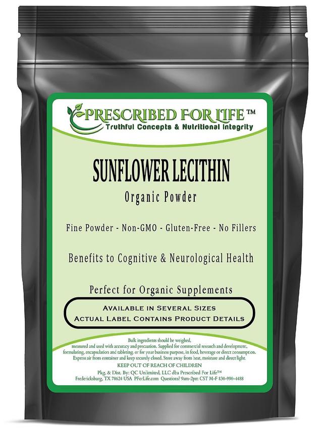 Prescribed For Life Lecithin - Sunflower - Organic Un-Bleached Pure Kosher Powder - No Fillers 1 kg (2.2 lb) on Productcaster.