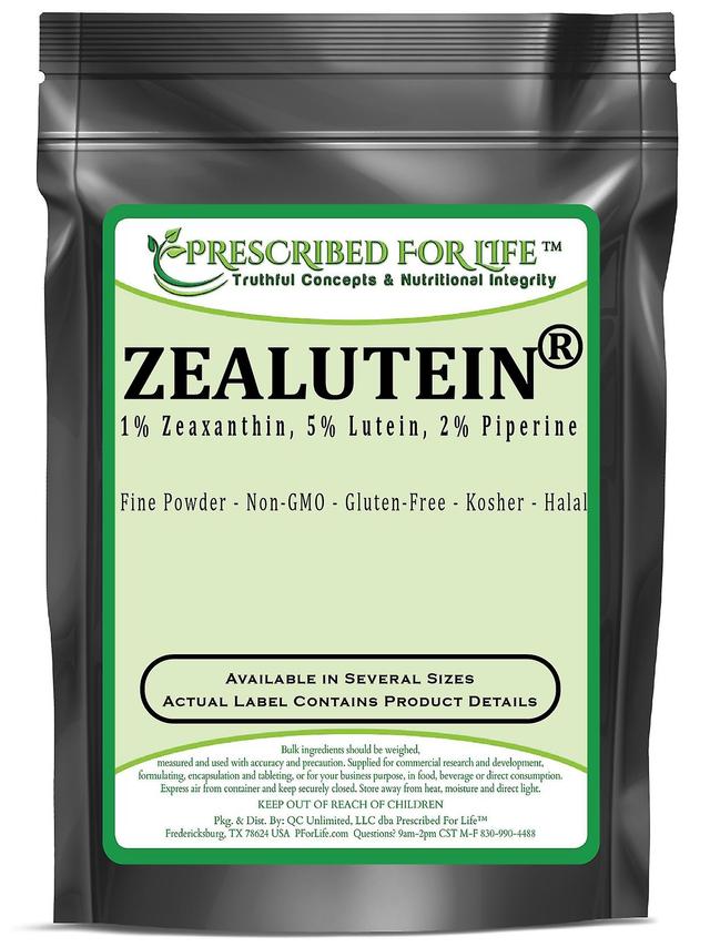 Prescribed For Life ZeaLutein - 1% Zeaxanthin, 5% Lutein, 2% Piperine Powder by Sabinsa 10 kg (22 lb) on Productcaster.