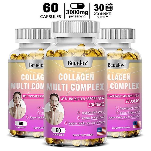 Tib Bcuelov Hydrolyzed Collagen Peptide Supplement - Promotes Healthy Hair, Tiful Skin And Nails Supports Anti-aging. 60 count- 3 bottle on Productcaster.