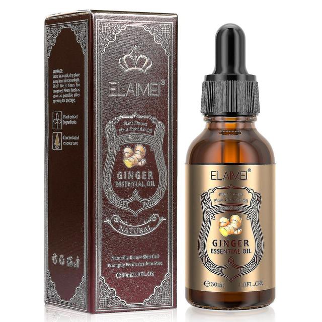 Ginger Active Oil Whole Body Beauty Salon Scraping Old Ginger Open Back Active Fever Plant 30ml on Productcaster.