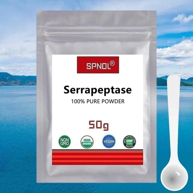 Huamade 50g-1000g High Activity 200000U/G Serrapeptase 100g on Productcaster.