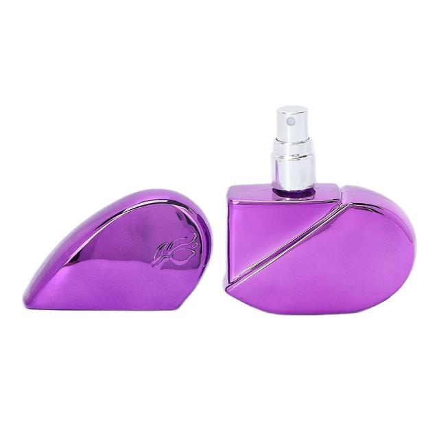 Purple Perfume Atomizer 25ml Purple Heart Shaped Portable Refillable Perfume Atomizer Spray Bottle on Productcaster.