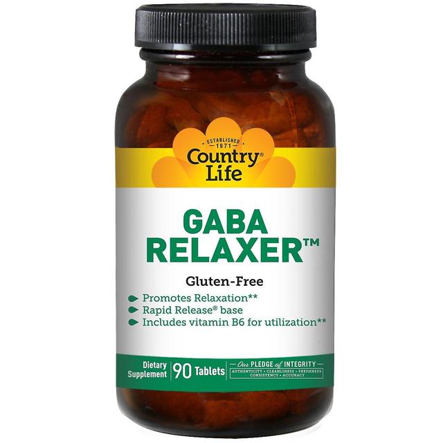 Country Life, GABA Relaxer, 90 tablettia on Productcaster.