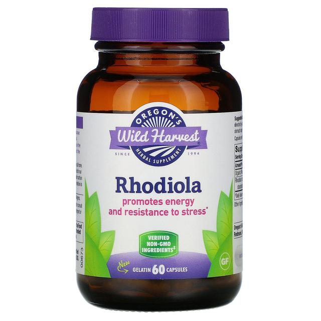 Oregon's Wild Harvest, Rhodiola, 60 Gelatin Capsules on Productcaster.