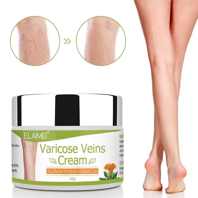 Initially 50ml Unguento per vene varicose Rimuovere le strisce di sangue rosso Vene varicose Intonaco Vasculite Flebite Spider Cream on Productcaster.