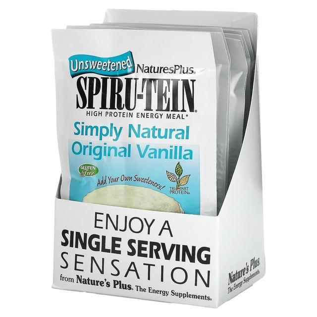 Nature's Plus NaturesPlus, Spiru-Tein, Proteinrik energimåltid, Vanilj, 8 paket, 0,8 oz (23 g) vardera on Productcaster.