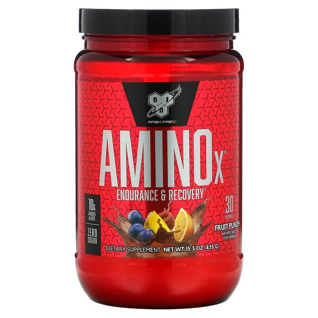 BSN, AminoX, Ausdauer & Erholung, Fruchtpunsch, 15,3 oz (435 g) on Productcaster.