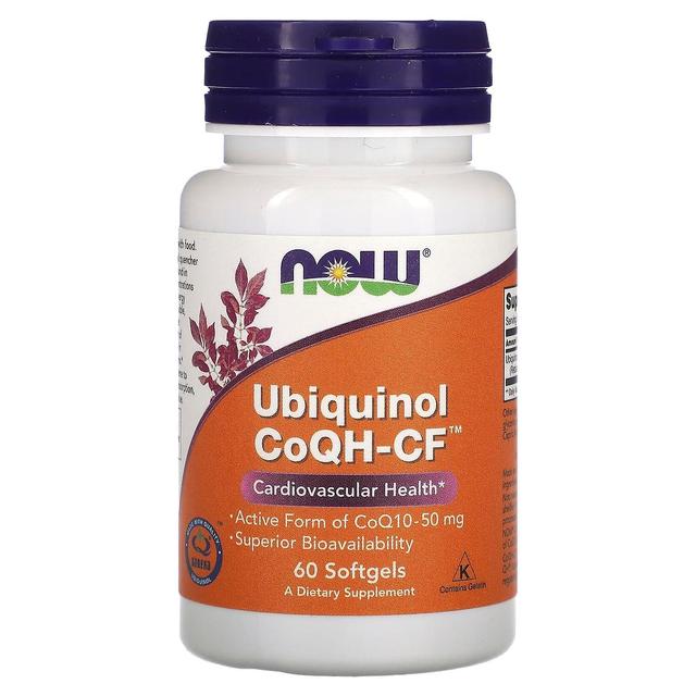 NOW Foods, Ubiquinol CoQH-CF, 60 Softgels on Productcaster.