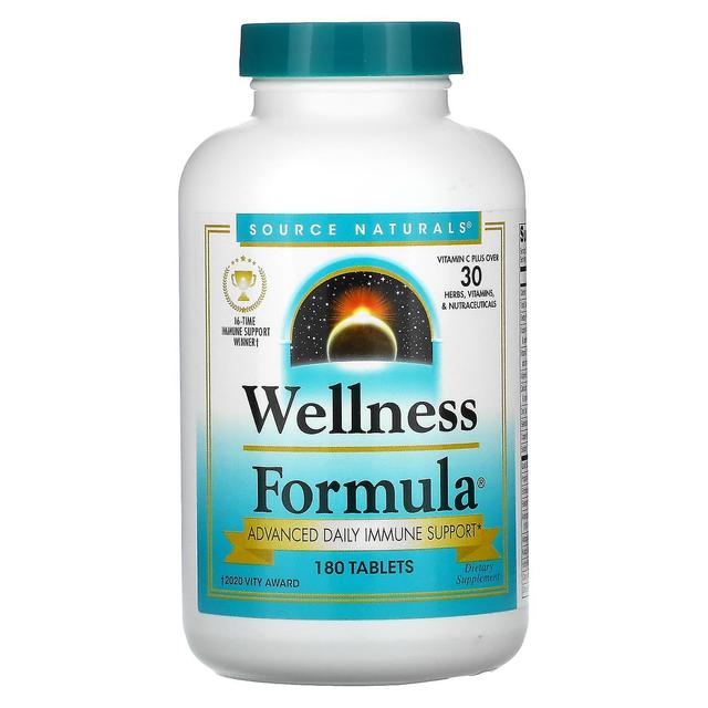 Source Naturals, Wellness Formula, Advanced Daily Immune Support, 180 Tablets on Productcaster.