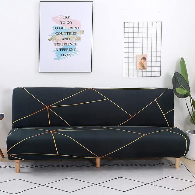 Xhcy Housse De Canap-lit Futon Sans Accoudoirs Antidrapante, Pliable, Extensible, Sans Accoudoirs, Housse De Protection Pour Canap De 2 3 Places ... on Productcaster.