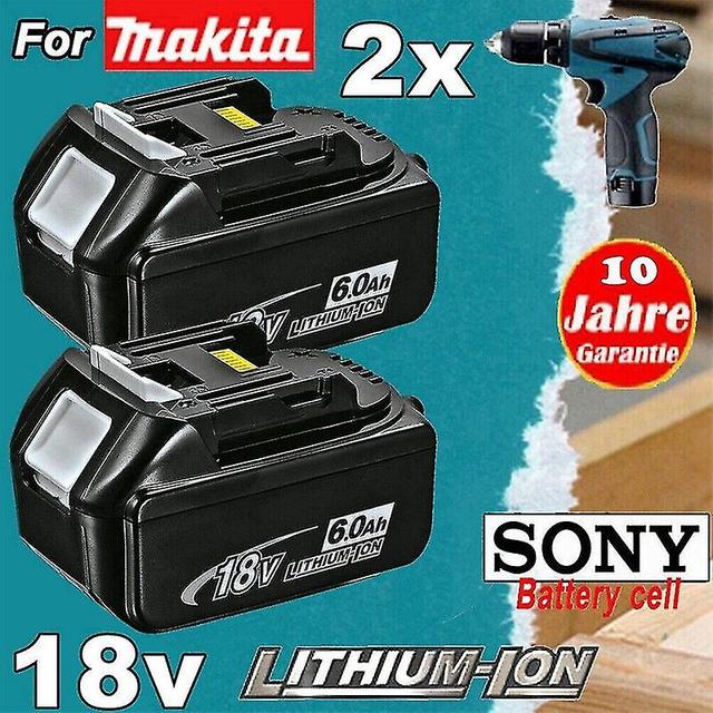 Para batería Makita 18v 6ah 5ah 4ah 3ah 9ah Bl1860b Bl1850b Bl1840b Bl1830b on Productcaster.