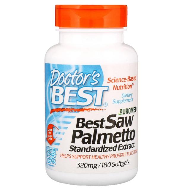 Doctor's Best, Euromed, Best Saw Palmetto, Standardisierter Extrakt, 320 mg, 180 Sof on Productcaster.