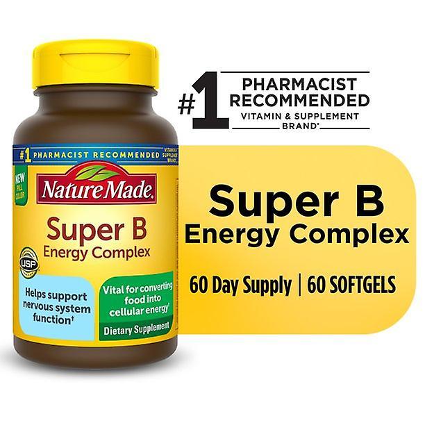 Nature made super b energy complex softgels, 60 count on Productcaster.