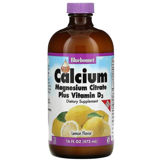 Bluebonnet Nutrition, flytande kalcium, magnesiumcitrat plus vitamin D3, naturlig citron, 16 fl oz (47 on Productcaster.