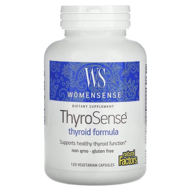 Natural Factors, WomenSense, ThyroSense, Thyroid Formula, 120 Vegetarian Capsules on Productcaster.