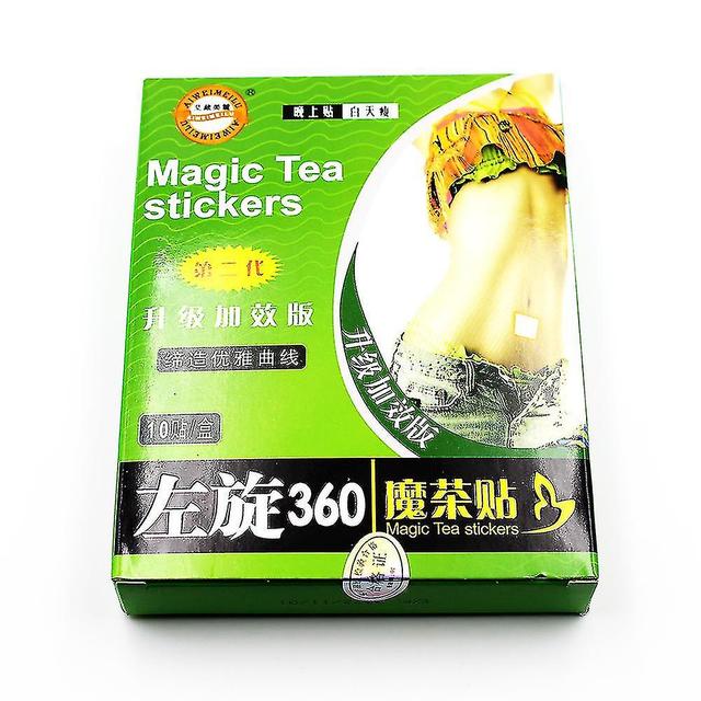 10pcs/bag Burning Fat Patch Magic Tea Stickers Slim Navel Stick Slimming Patch Cream Anti-cellulite Lose Weight Health Care on Productcaster.