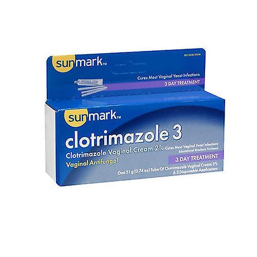 Krem przeciwgrzybiczy dopochwowy Sunmark Clotrimazole 3, 0,7 uncji (opakowanie 1 szt.) on Productcaster.