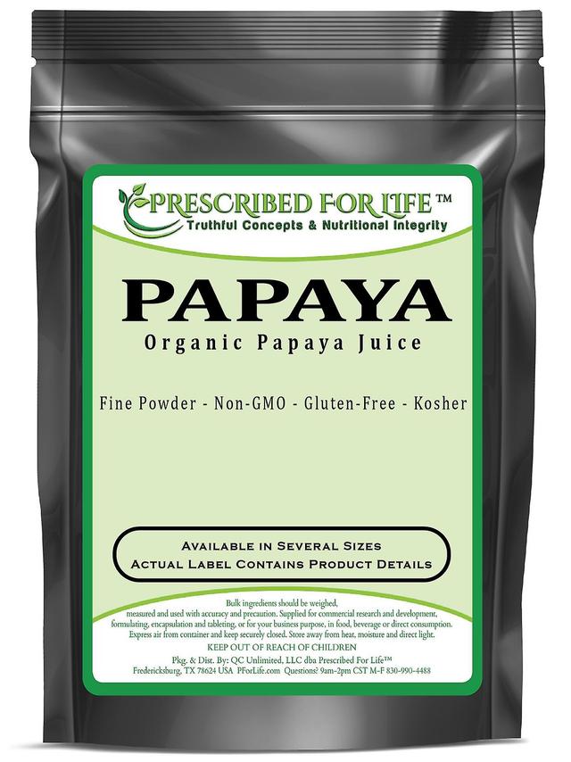 Prescribed For Life Papaija-luonnollisesta orgaanisesta papaijasta mehu jauhe 2 kg (4.4 lb) on Productcaster.