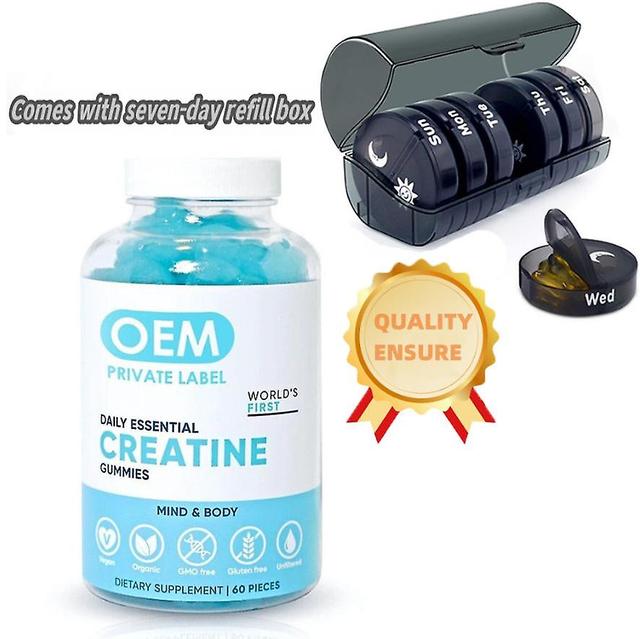 Comes With 1 Set Of 7-day Refill Box. Creatine Gummies For Muscle Growth And Strength Workout Recovery, Natural Gummies, 1PC on Productcaster.