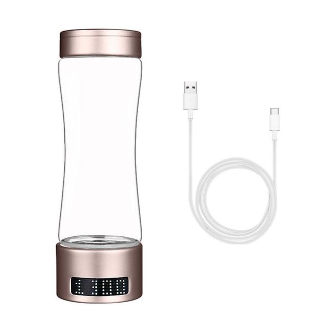 Biplut 280ML Hydropures Hydrogen Water Bottle 3Min Quick Electrolysis Hydrogen-rich Metabolism Promoting Wa Golden 1 on Productcaster.