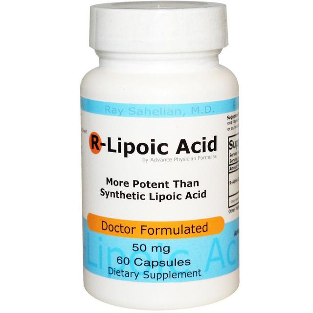 Advance Physician Formulas, R-lipoiinihappo, 50 mg, 60 kapselia on Productcaster.