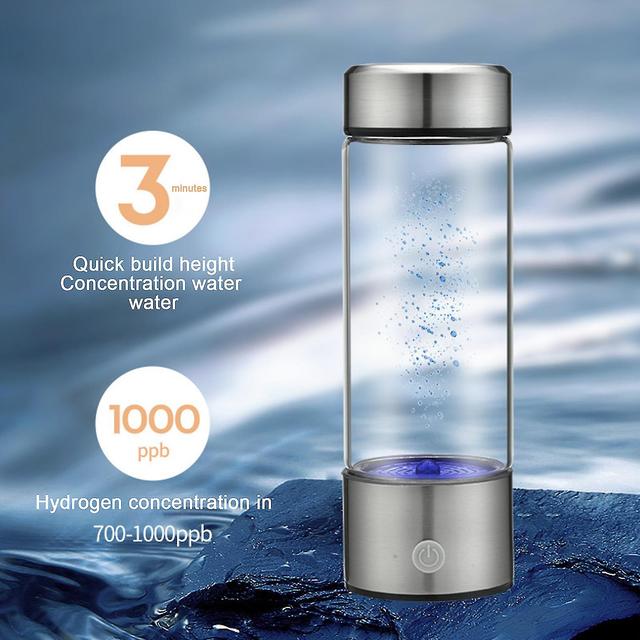 450ml Portable Hydrogen Water Bottle With New Pem And Spe Technology Healthy Water Ionizer Micro-electrolysis Water Cup La on Productcaster.