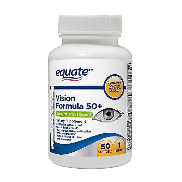 Equate Näön kaava 50+ softgels, 50 lukua on Productcaster.