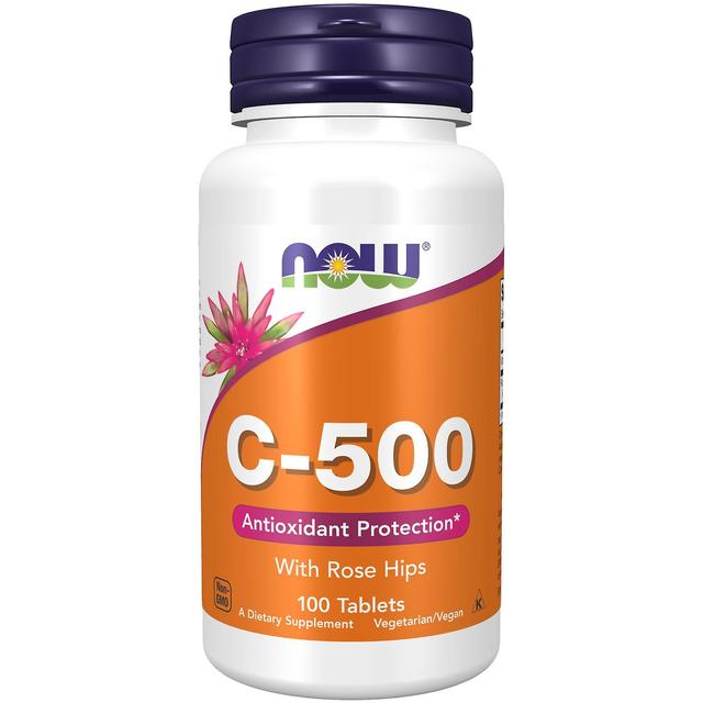 NOW Foods Vitamin C-500 with Rose Hips 100 Tablets on Productcaster.