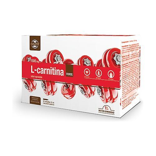 Naturmil L-Carnitine Forte 20 ampoules of 15ml (1500mg) on Productcaster.